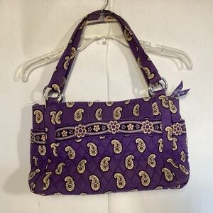 Vera Bradley Simply Violet Purple Paisley Handbag
